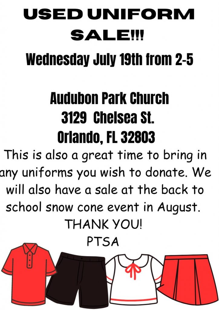 Used Uniform Sale – Lake Eola Charter School